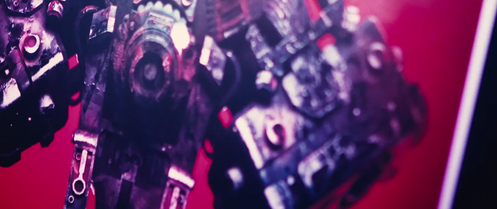 Close-up of a GTFO print with intense colour reproduction